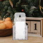 3-Pack Clear Acrylic Pamphlet Holders with Wall Mount Holes for Office Document and Brochure Display