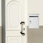 White Lockable Wall Mount Letter Box for Donation Suggestion and Ballot Collection