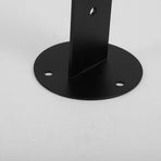 2Pcs Black Metal Handrail Bracket for Indoor Stairs Sleek Durable Staircase Support