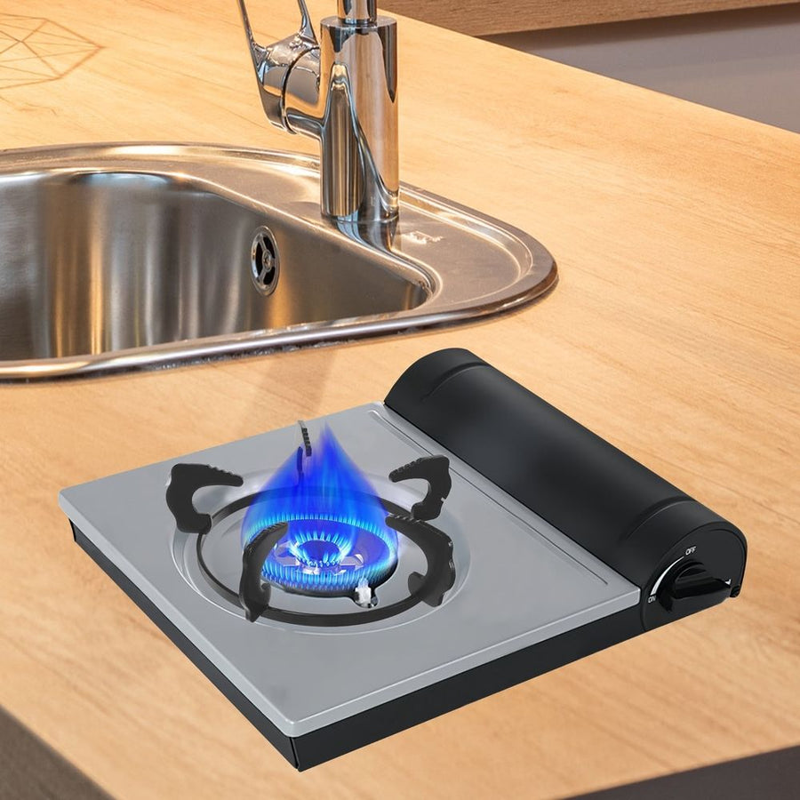 Anti-Slip Cast Iron Gas Stove Rack Black Durable Non-Slip Pot Stand for Home Kitchen