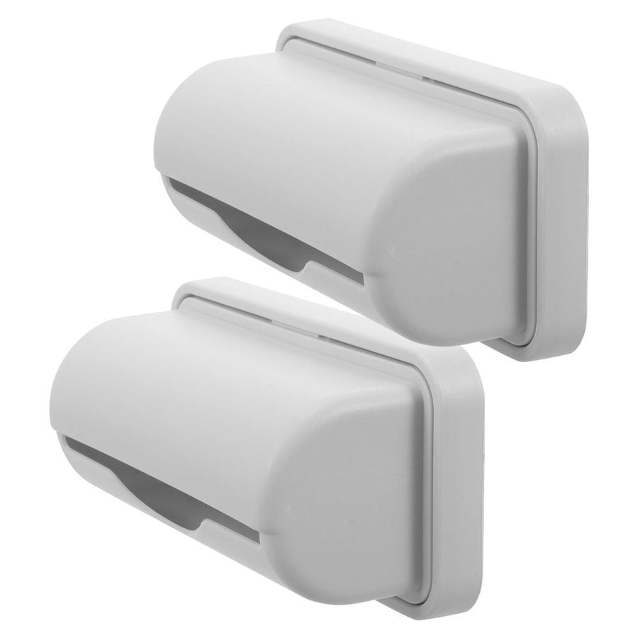 Grey Trash Bag Holder Container with , 2-Pack for Home and Bathroom Use