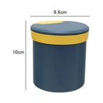 1Set Portable Breakfast Cup with Lid Blue PP Material Leak Proof Soup Jar for Office