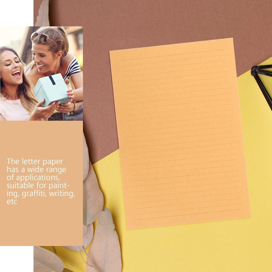 50 Sheets Vintage Letter Set Paper Chocolate Gifting for Writers