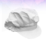 White Chef Hat Lightweight Comfortable Kitchen Cooking Cap for Professional Chefs