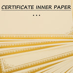 A4 Golden Certificate Paper, Ideal for Awards and Recognition, 30Pcs