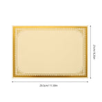 A4 Golden Certificate Paper, Ideal for Awards and Recognition, 30Pcs