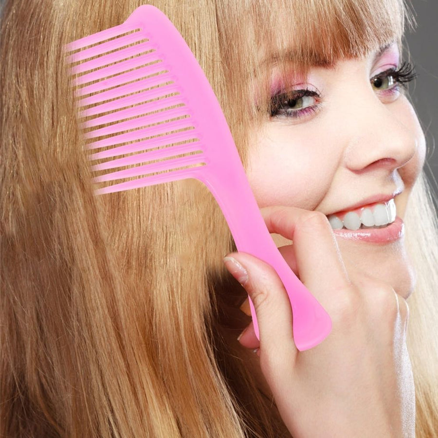 3-Piece Wide Tooth Comb Set for Easy Detangling and Styling of Curly, Thick, and Textured Hair at Home