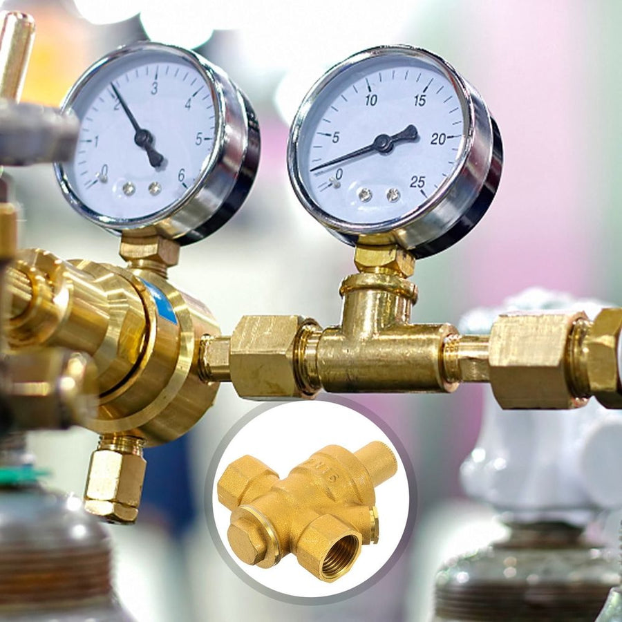 Brass Pressure Regulator Valve for Household Water Systems and Plumbing Applications
