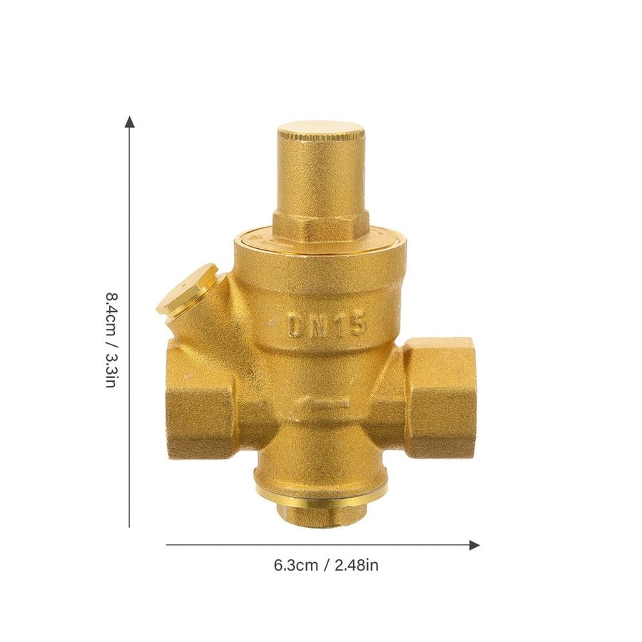 Brass Pressure Regulator Valve for Household Water Systems and Plumbing Applications
