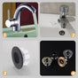 Ceramic Basin Overflow Rings Black ABS Brass Easy Install 2Pcs