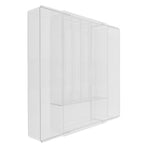 Clear Acrylic Silverware Tray with Multiple Compartments for Kitchen and Office Storage