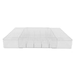 Clear Acrylic Silverware Tray with Multiple Compartments for Kitchen and Office Storage