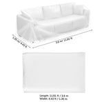 Large Transparent Sofa Protector Cover Plastic Furniture Storage Bag for Moving