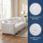 Large Transparent Sofa Protector Cover Plastic Furniture Storage Bag for Moving