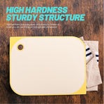 Portable Beige Cutting Board, Solid and Reusable for Kitchen
