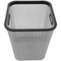 Clear Pet Waste Basket Practical Design Home Use Black