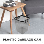 Clear Pet Waste Basket Practical Design Home Use Black