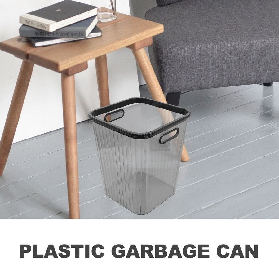 Clear Pet Waste Basket Practical Design Home Use Black