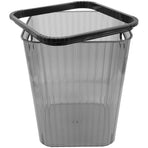 Clear Pet Waste Basket Practical Design Home Use Black