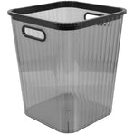 Clear Pet Waste Basket Practical Design Home Use Black