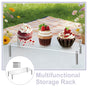 Transparent Cake Holder Set with Large Capacity for Elegant Party Dessert Display and Serving