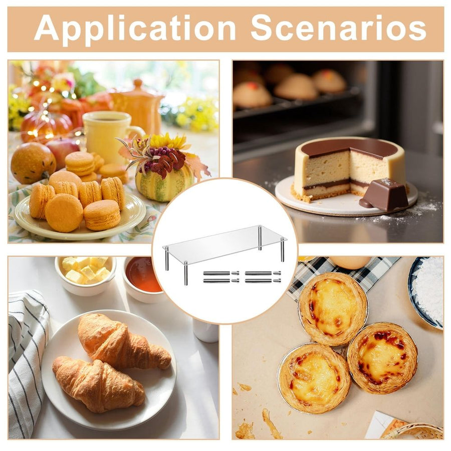 Transparent Cake Holder Set with Large Capacity for Elegant Party Dessert Display and Serving