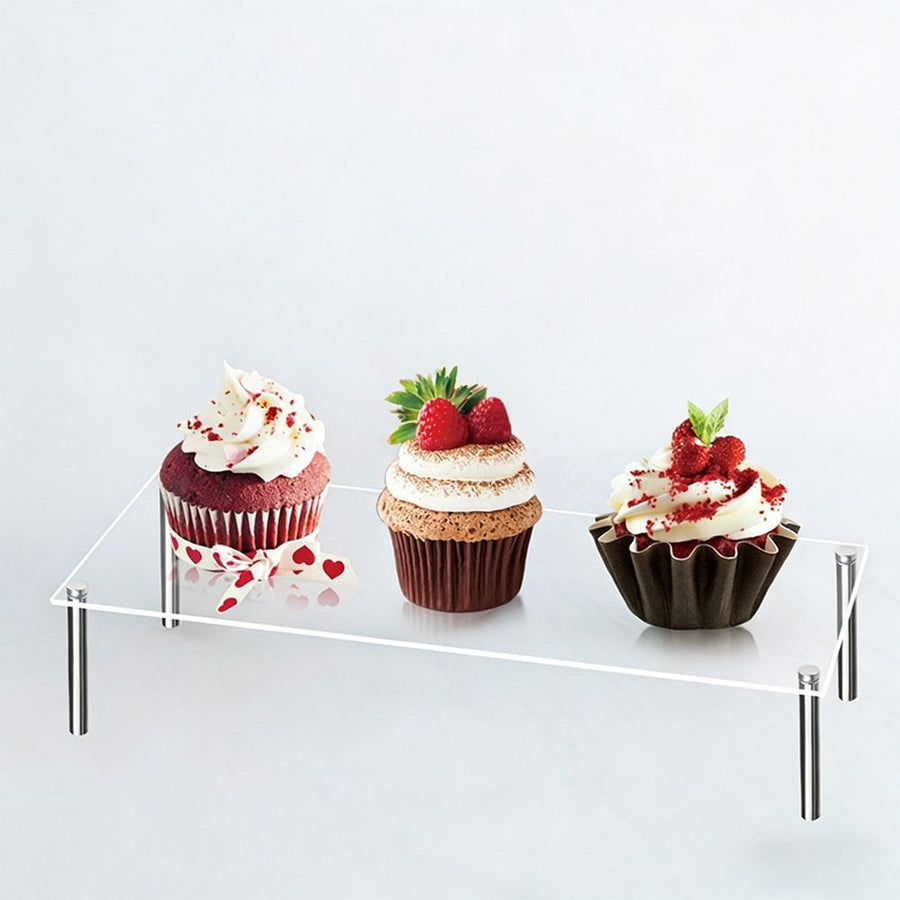 Transparent Cake Holder Set with Large Capacity for Elegant Party Dessert Display and Serving