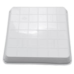 1Set White Resin Plastic Food Serving Tray Serving for Kitchen Dresser Tabletop