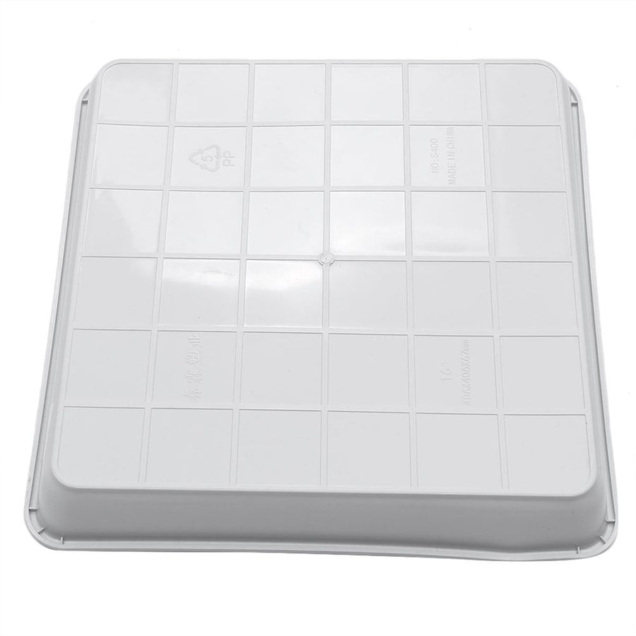 1Set White Resin Plastic Food Serving Tray Serving for Kitchen Dresser Tabletop