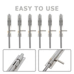 Heavy-Duty Plated Stainless Steel Gate Lock for Fence, Easy Installation, Home Security Solution