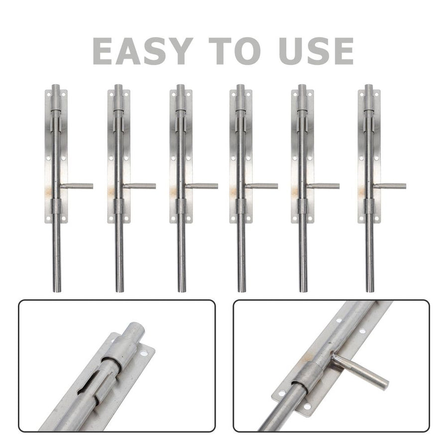 Heavy-Duty Plated Stainless Steel Gate Lock for Fence, Easy Installation, Home Security Solution