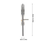 Heavy-Duty Plated Stainless Steel Gate Lock for Fence, Easy Installation, Home Security Solution