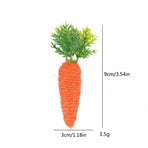 Easter Artificial Carrot Decorations,Woven Texture Carrot Ornaments for Spring Crafts,Fireplace Mantel,Home and Kitchen Party Supplies,Festive DIY Decor for Easter and Spring Celebrations