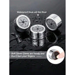 3-Pack Self-Adhesive Towel Holder – No-Drilling Wall Hook for Kitchen, Bathroom & Home