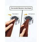 3-Pack Self-Adhesive Towel Holder – No-Drilling Wall Hook for Kitchen, Bathroom & Home