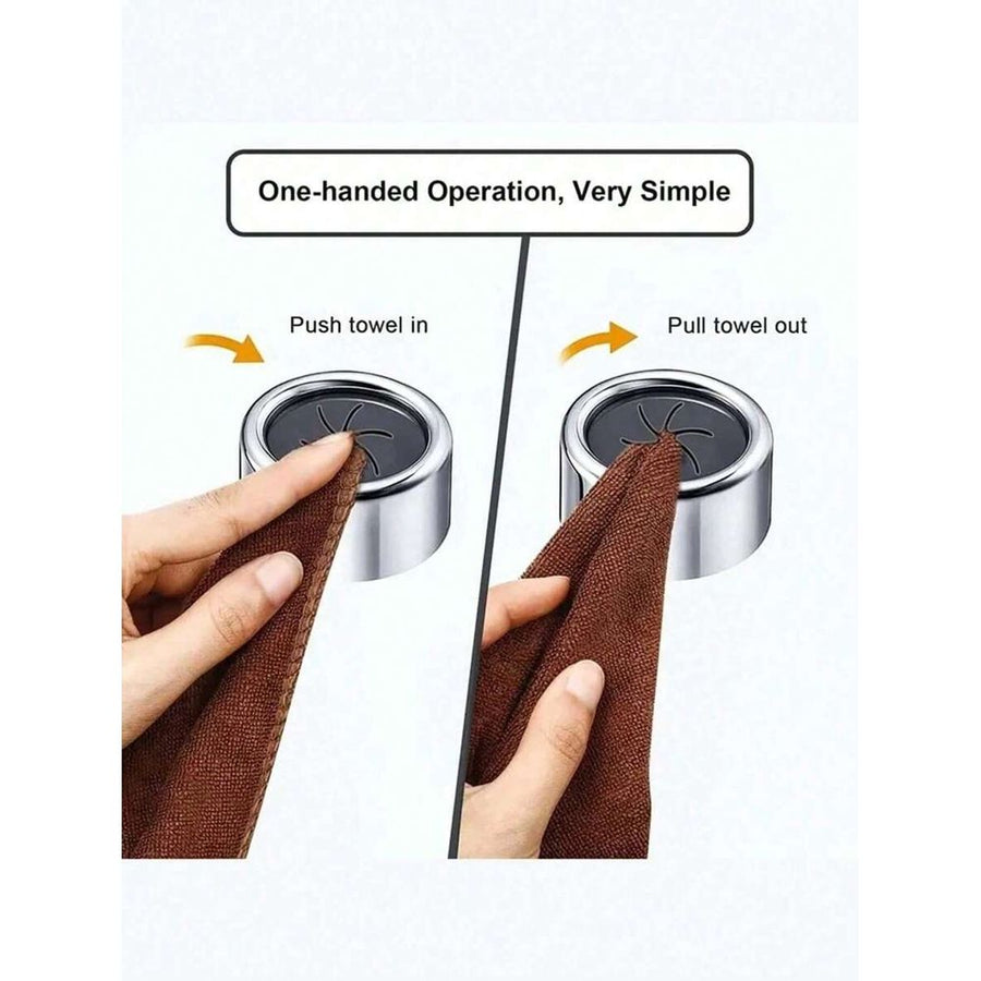 3-Pack Self-Adhesive Towel Holder – No-Drilling Wall Hook for Kitchen, Bathroom & Home