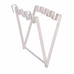 1 Pcs Foldable Trash Bag Holder, Simple Hanging Plastic Bag Holder, Kitchen Rack, No Drilling, Portable,26*24cm,White