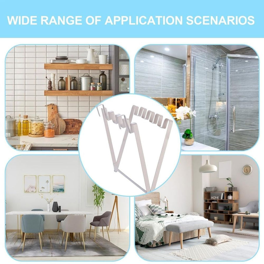 1 Pcs Foldable Trash Bag Holder, Simple Hanging Plastic Bag Holder, Kitchen Rack, No Drilling, Portable,26*24cm,White
