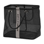 Foldable Mesh Shower Caddy Portable Bathroom Organizer Toiletry Bag For Shampoo,And Cosmetics Bathroom Accessories,26*16*25cm,Black
