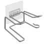 1 Pcs  Blow Dryer Stand Holder For Bathroom, Wall-Mounted Hair Dryer Shelf Storage Organizer Bathroom Accessories,9.5*5.3*12cm,silvery