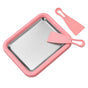 1 Set Ice Cream Maker Kit,Includes Freezing Tray And 2 Scrapers, DIY Ice Cream Tray, Stainless Steel Frozen Dessert Maker,22*17.5*4.2cm,Pink