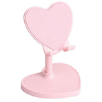 Heart-Shaped Phone Stand, Adjustable & Extendable Multi-Function Phone Holder, Suitable For Desk, Perfect For Watching Movies,23*11.3cm,Pink