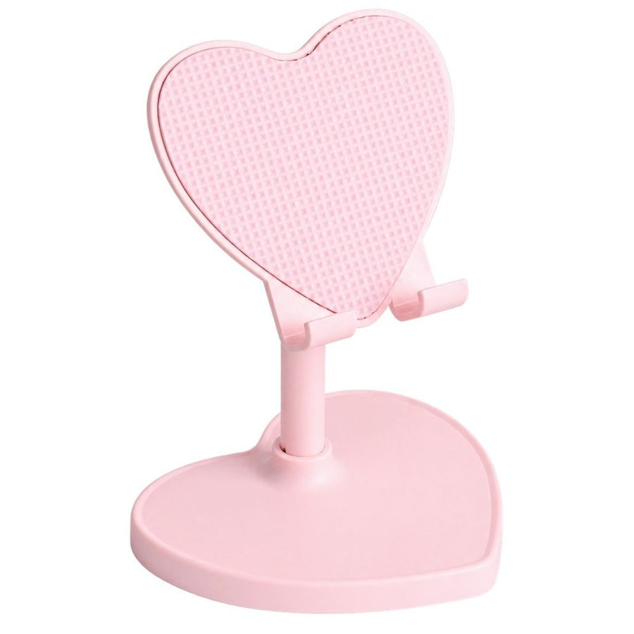 Heart-Shaped Phone Stand, Adjustable & Extendable Multi-Function Phone Holder, Suitable For Desk, Perfect For Watching Movies,23*11.3cm,Pink