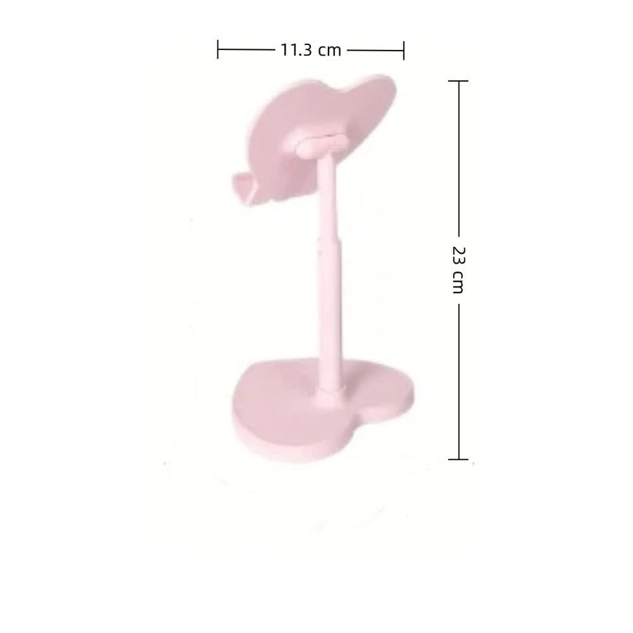 Heart-Shaped Phone Stand, Adjustable & Extendable Multi-Function Phone Holder, Suitable For Desk, Perfect For Watching Movies,23*11.3cm,Pink