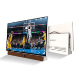 SKYWORTH 24-Inch 12V Portable TV,3-Hour Battery,1080P FHD,Wide Viewing Angle,Smart Google TV, HDR10, Dolby Audio, LED, Bluetooth, Chromecast and Google Assistant - Front View