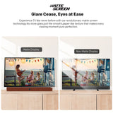 SKYWORTH 24-Inch 12V Portable TV,3-Hour Battery,1080P FHD,Wide Viewing Angle,Smart Google TV, HDR10, Dolby Audio, LED, Bluetooth, Chromecast and Google Assistant - Rear View
