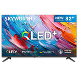 SKYWORTH Q5600H 32''-QLED+ Smart Google TV, HD, HDR10 HLG, Find-My Remote, Dolby Audio, Screen Casting, Bezel Less Design, Voice Control