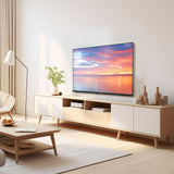 SKYWORTH Q5600H 40''-QLED+ Smart Google TV, FHD, HDR10 HLG, Find-My Remote, Dolby Audio, Screen Casting, Bezel Less Design, Voice Control - Low Angle