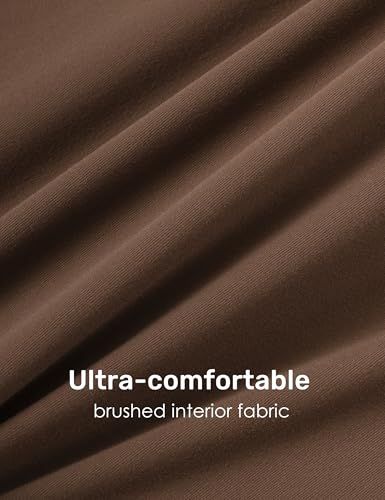 Long-Sleeve Zip-Up Bodycon Jumpsuit for Yoga, Workouts, and Casual Everyday Wear, L (Brown)