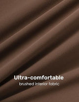 Long-Sleeve Zip-Up Bodycon Jumpsuit for Yoga, Workouts, and Casual Everyday Wear, L (Brown)